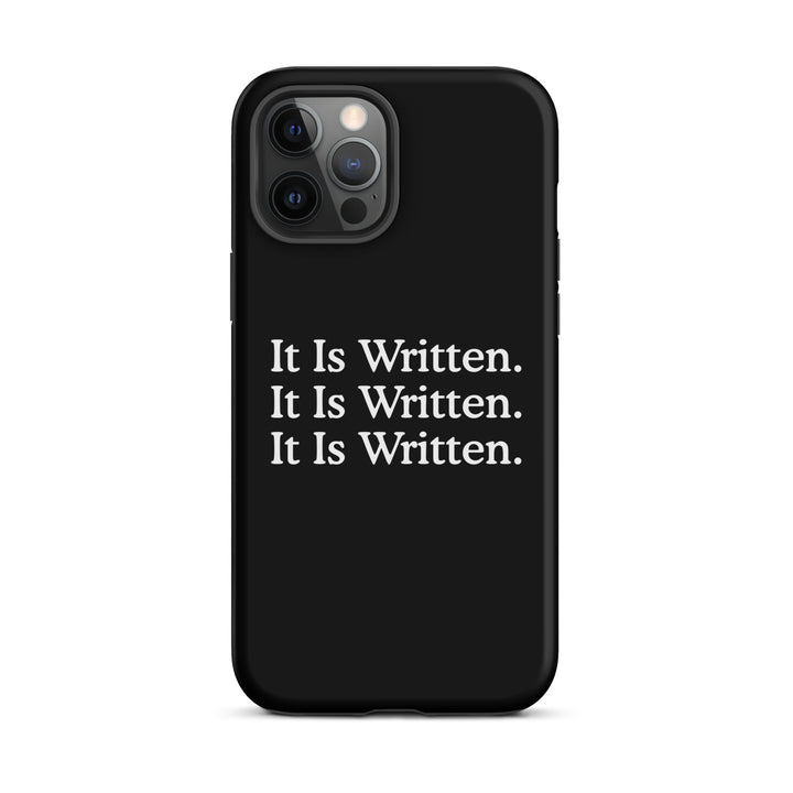 Christian Phone Case It Is Written Black for iPhone® iPhone® Phone Cases Matte iPhone 12 Pro Max 