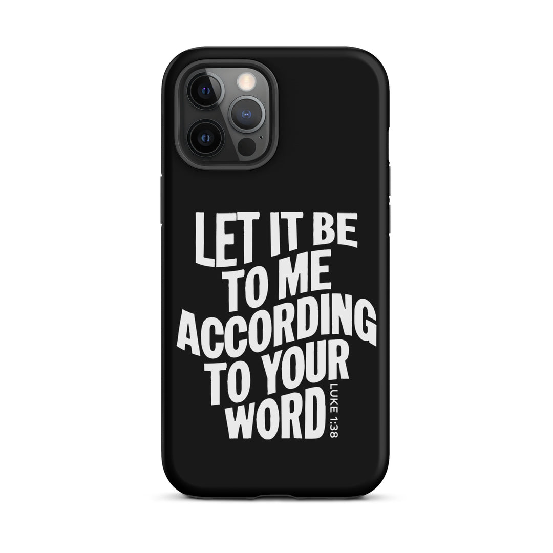 Christian Phone Case According To Your Word Black for iPhone® iPhone® Phone Cases   