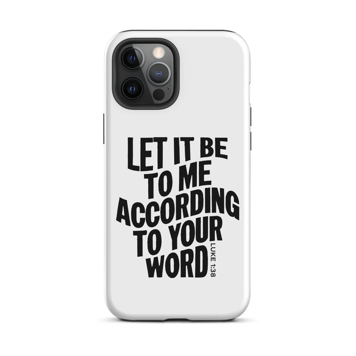 Christian Phone Case According To Your Word White for iPhone® iPhone® Phone Cases Matte iPhone 12 Pro Max 