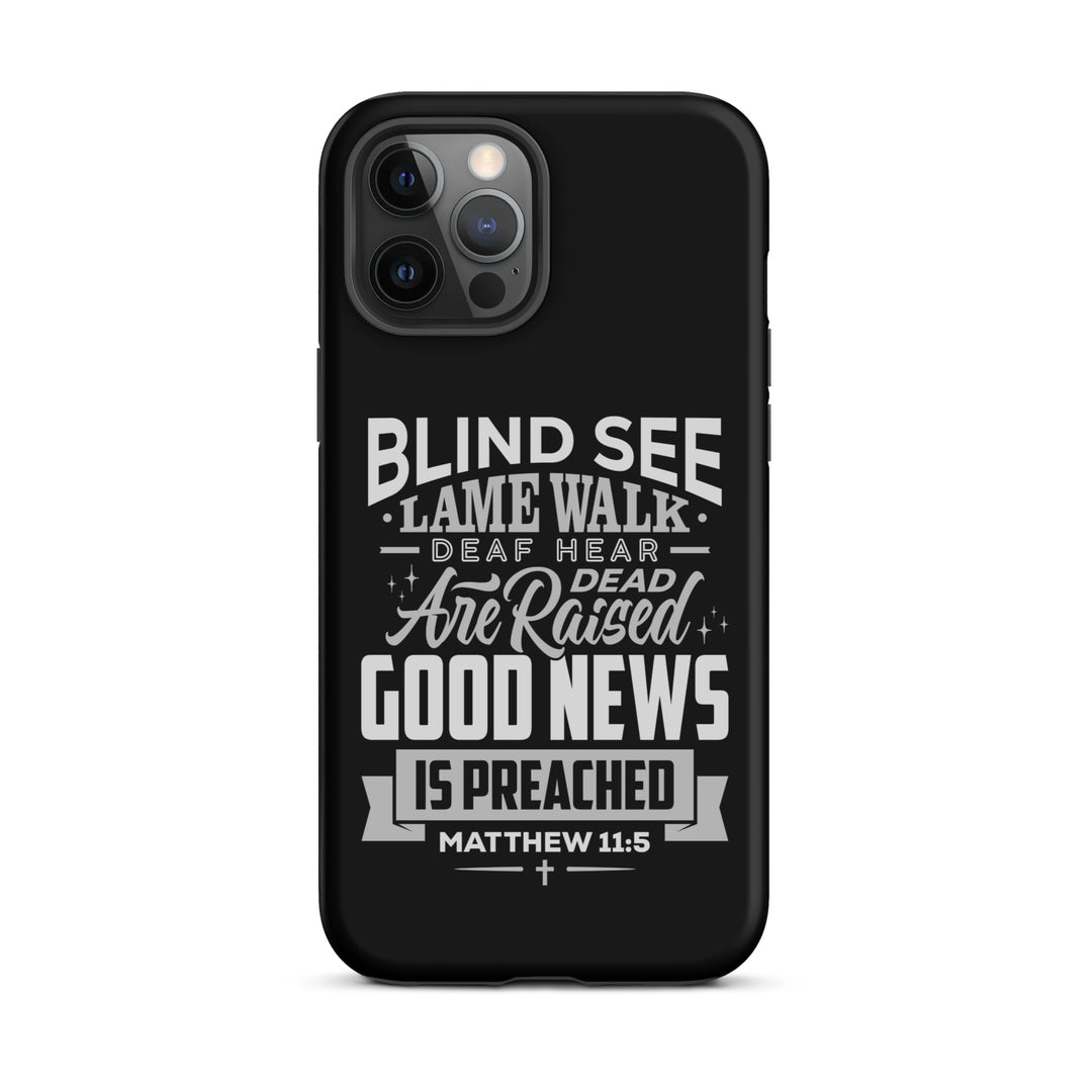 Christian Phone Case Go Tell John Black for iPhone® iPhone® Phone Cases Matte iPhone 12 Pro Max 