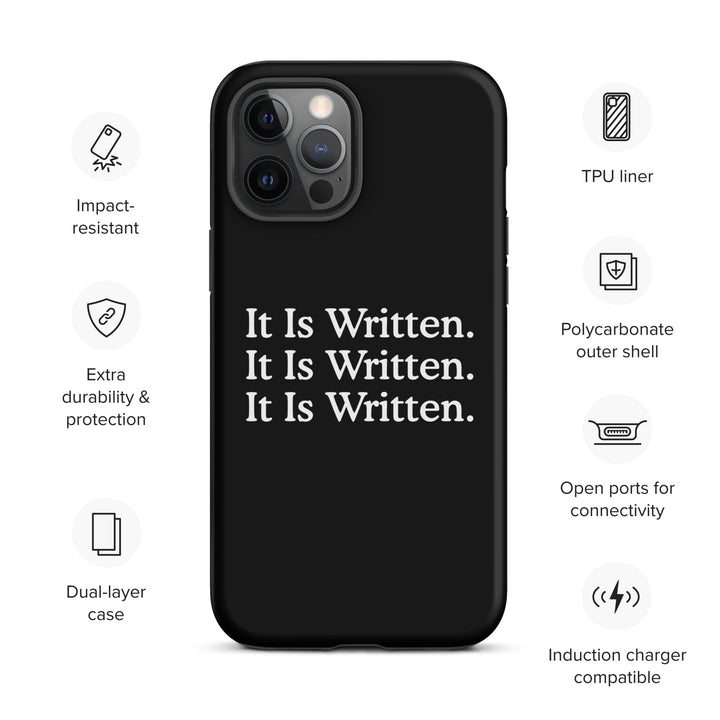 Christian Phone Case It Is Written Black for iPhone® iPhone® Phone Cases   