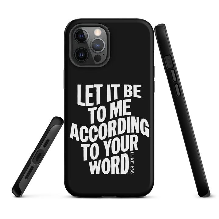 Christian Phone Case According To Your Word Black for iPhone® iPhone® Phone Cases   