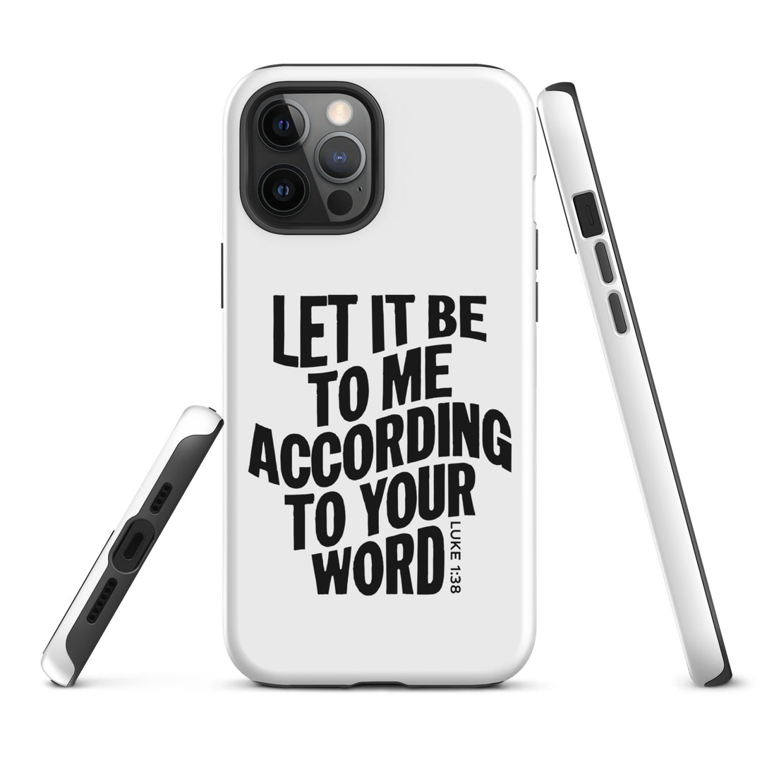 Christian Phone Case According To Your Word White for iPhone® iPhone® Phone Cases   