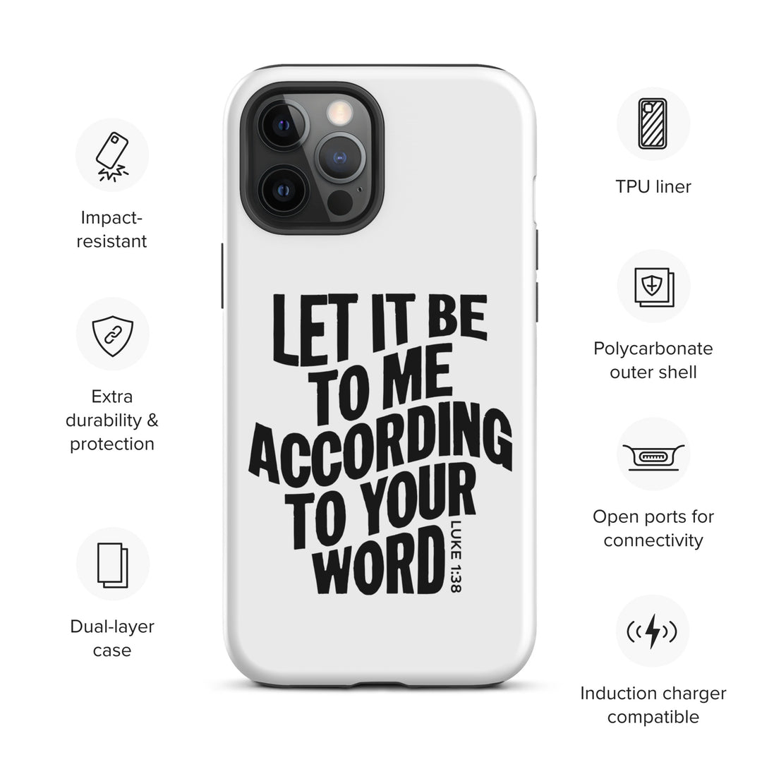 Christian Phone Case According To Your Word White for iPhone® iPhone® Phone Cases   