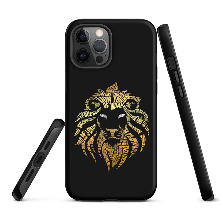 Christian Phone Case Lion Word Cloud Black for iPhone® iPhone® Phone Cases   