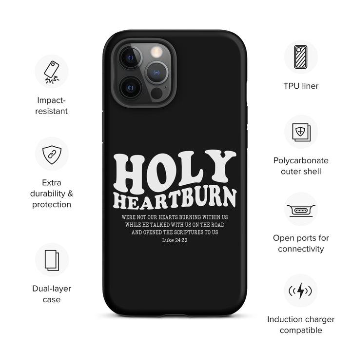 Christian Phone Case Holy Heartburn Black for iPhone® iPhone® Phone Cases   