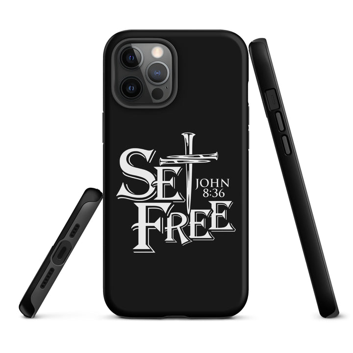 Christian Phone Case Set Free Black for iPhone® iPhone® Phone Cases   