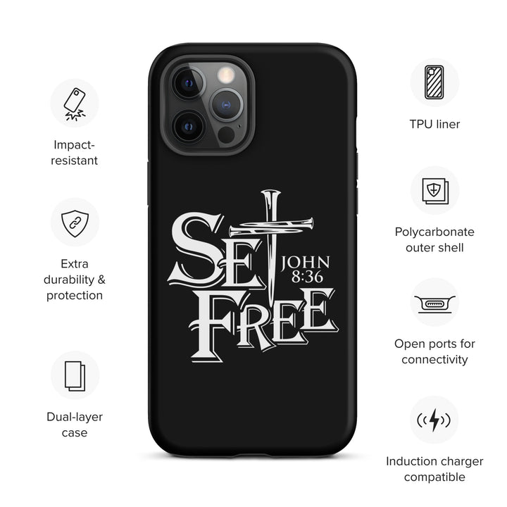 Christian Phone Case Set Free Black for iPhone® iPhone® Phone Cases   