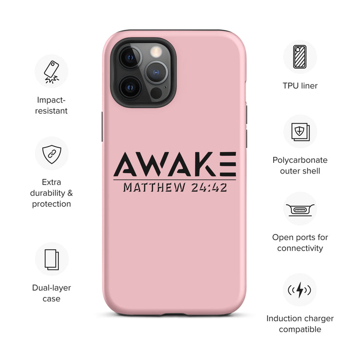 Christian Phone Case Awake Pink for iPhone® iPhone® Phone Cases   