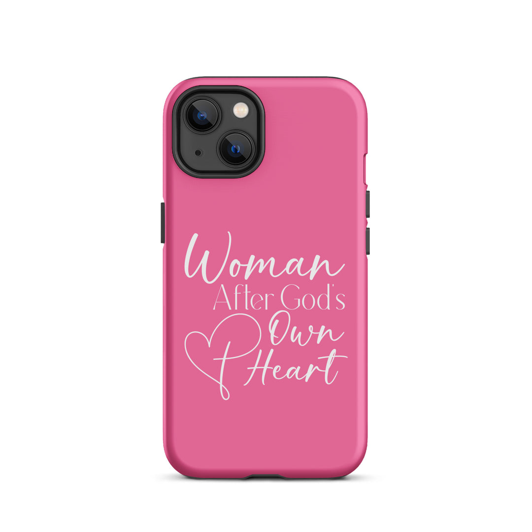 Christian Phone Case Woman After God's Heart Pink for iPhone® iPhone® Phone Cases Matte iPhone 13 