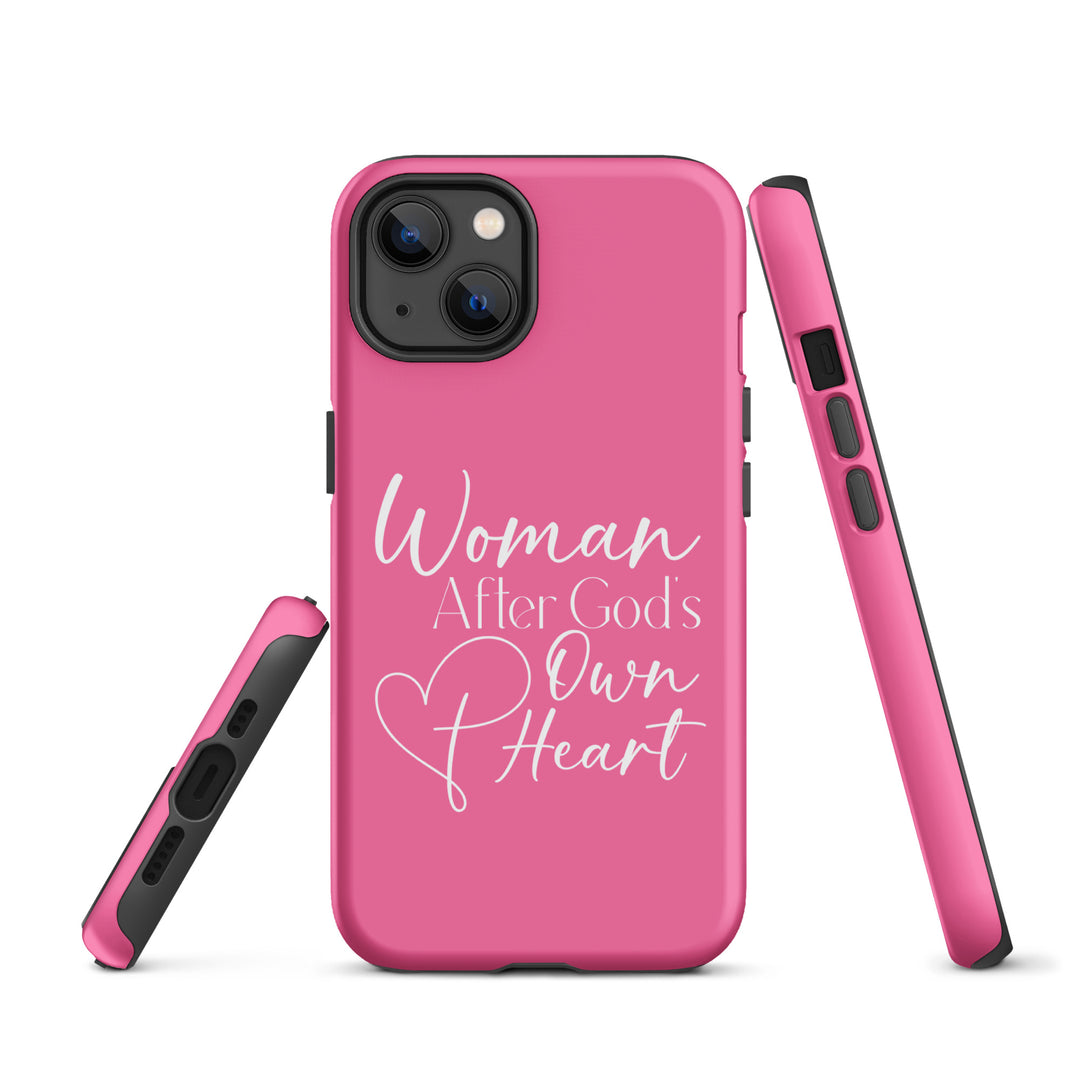 Christian Phone Case Woman After God's Heart Pink for iPhone® iPhone® Phone Cases   