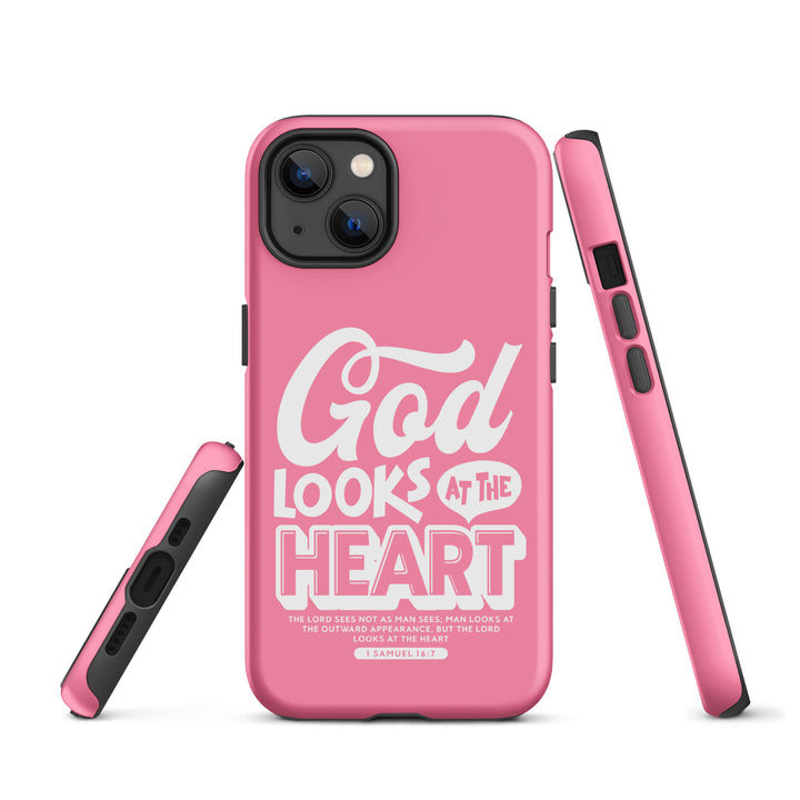 Christian Phone Case God Looks At Heart for iPhone® iPhone® Phone Cases   