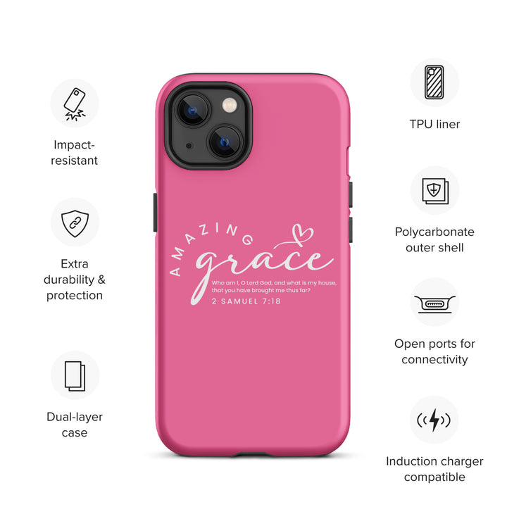 Christian Phone Case Amazing Grace Pink for iPhone® iPhone® Phone Cases   