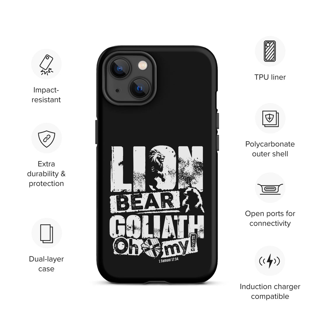 Christian Phone Case Lion Bear Goliath for iPhone® iPhone® Phone Cases   