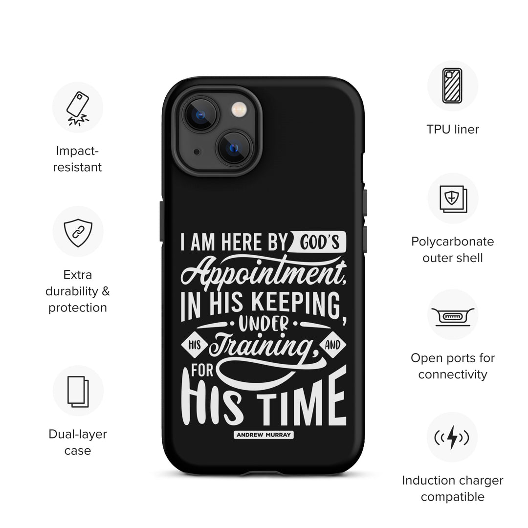 Christian Phone Case His Time Black for iPhone® iPhone® Phone Cases   