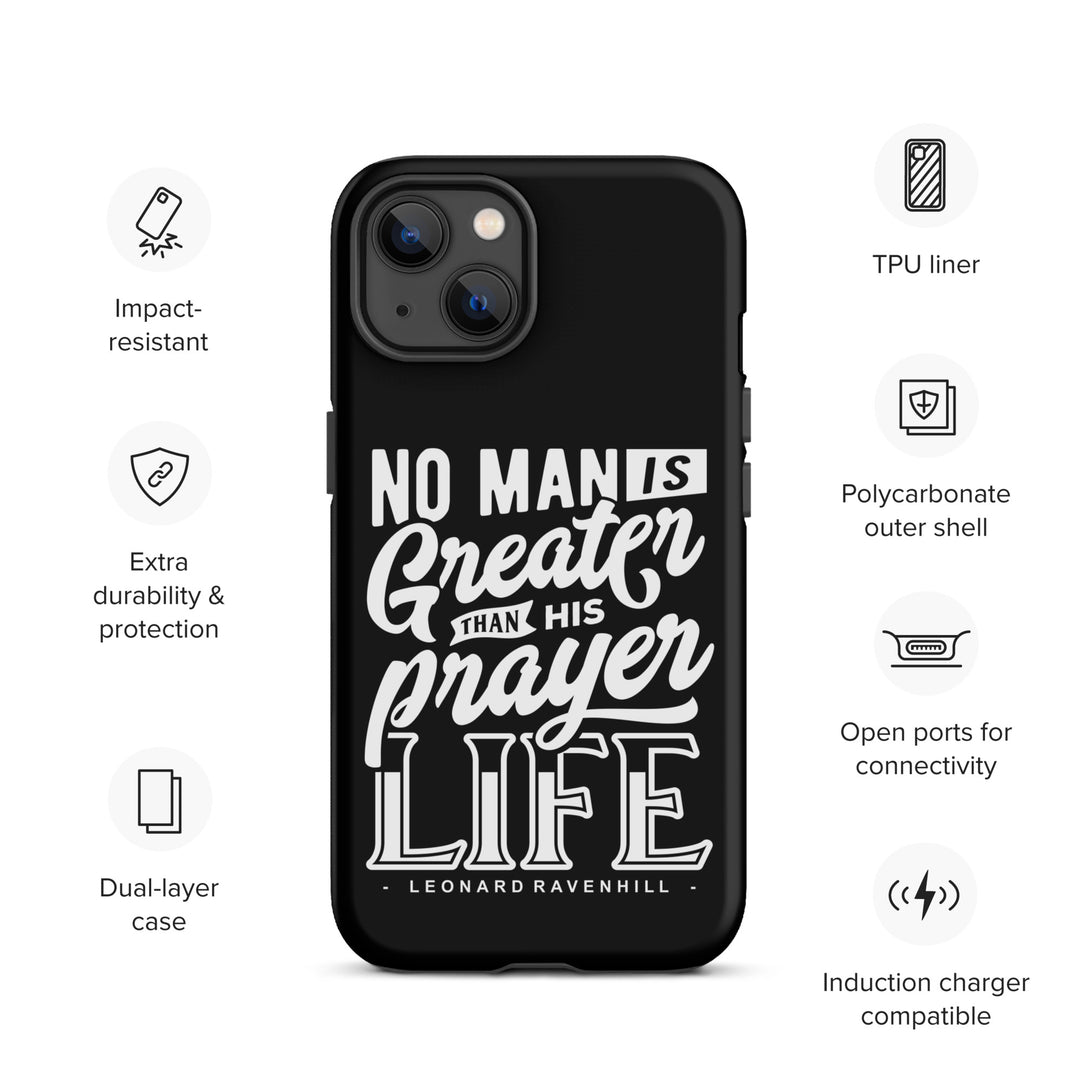 Christian Phone Case Prayer Life Black for iPhone® iPhone® Phone Cases   