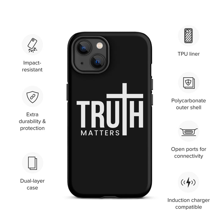 Christian Phone Case Truth Matters Black for iPhone® iPhone® Phone Cases   