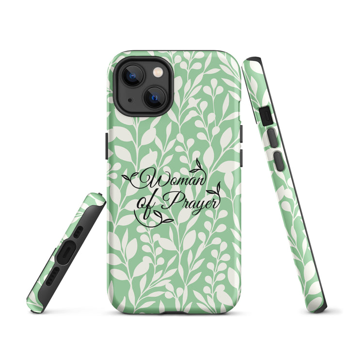 Christian Phone Case Woman of Prayer Green for iPhone® iPhone® Phone Cases   