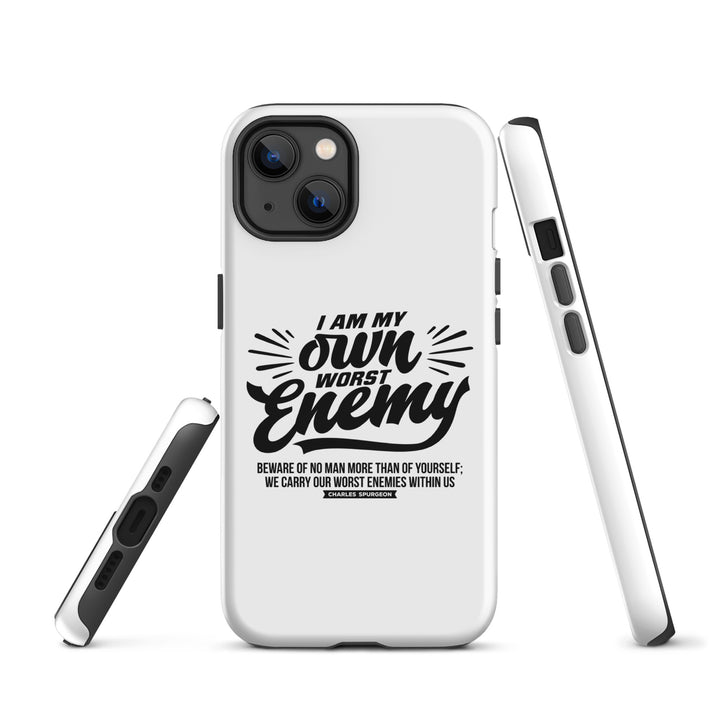 Christian Phone Case Worst Enemy White for iPhone® iPhone® Phone Cases   