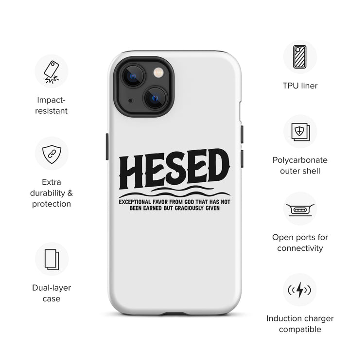 Christian Phone Case Hesed Exceptional Favor White for iPhone® iPhone® Phone Cases   