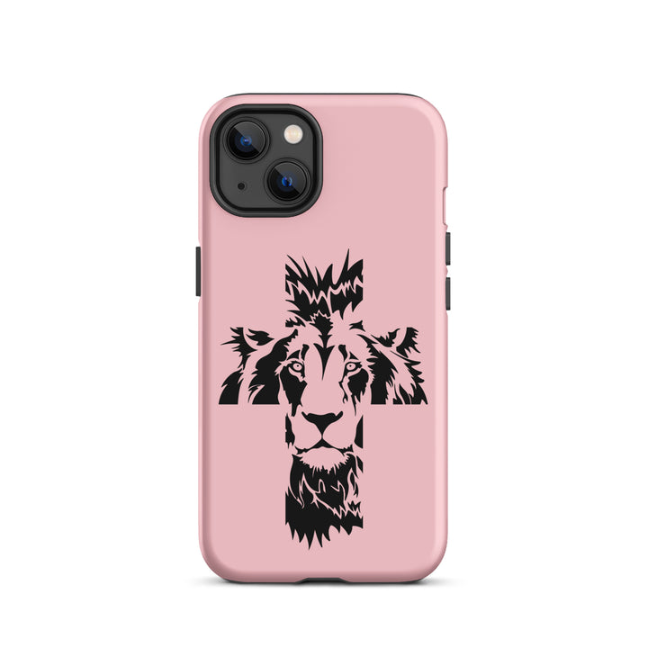 Christian Phone Case Aslan Cross Pink for iPhone® iPhone® Phone Cases Matte iPhone 13 