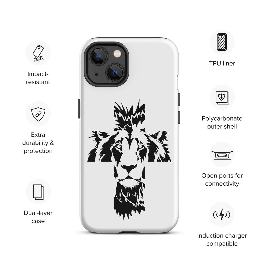 Christian Phone Case Aslan Cross White for iPhone® iPhone® Phone Cases   