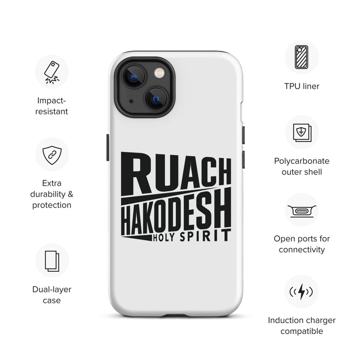 Christian Phone Case Ruach Hakodesh Holy Spirit White for iPhone® iPhone® Phone Cases   