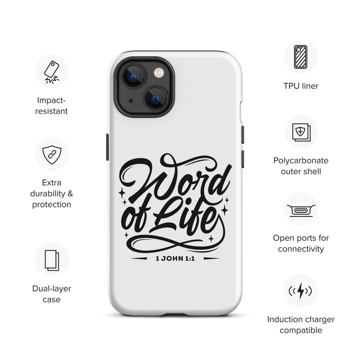 Christian Phone Case Word of Life White for iPhone® iPhone® Phone Cases   