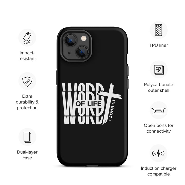 Christian Phone Case Word of Life Black for iPhone® iPhone® Phone Cases   