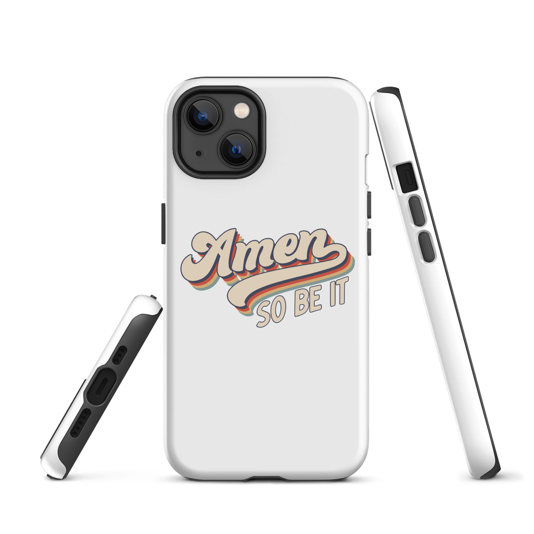 Christian Phone Case Amen So Be It White for iPhone® iPhone® Phone Cases   