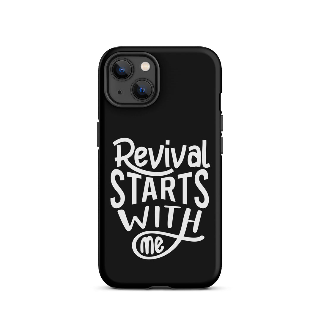 Christian Phone Case Revival Starts With Me Black for iPhone® iPhone® Phone Cases Matte iPhone 13 