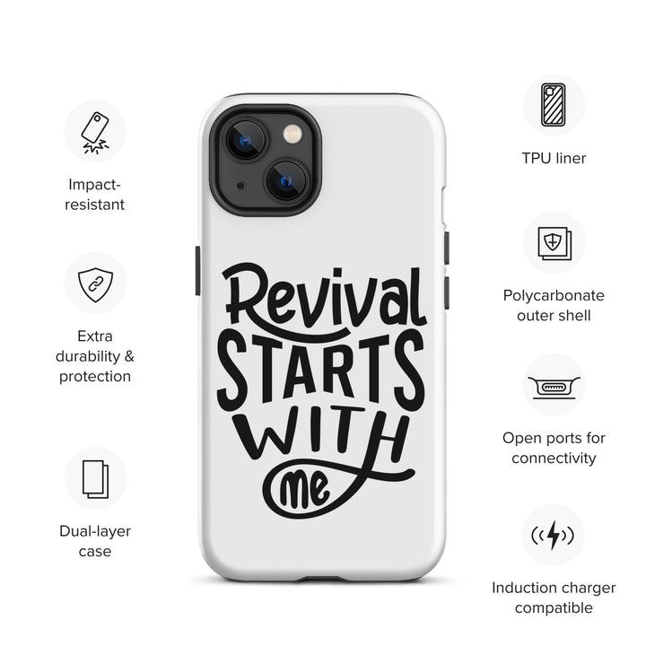 Christian Phone Case Revival Starts With Me White for iPhone® iPhone® Phone Cases   