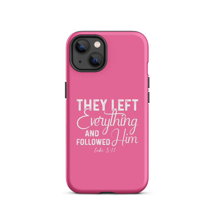 Christian Phone Case Left Everything Pink for iPhone® iPhone® Phone Cases Matte iPhone 13 