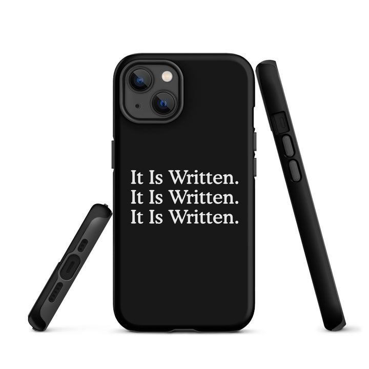 Christian Phone Case It Is Written Black for iPhone® iPhone® Phone Cases   