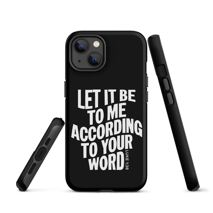 Christian Phone Case According To Your Word Black for iPhone® iPhone® Phone Cases   