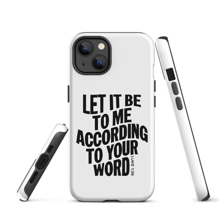 Christian Phone Case According To Your Word White for iPhone® iPhone® Phone Cases   