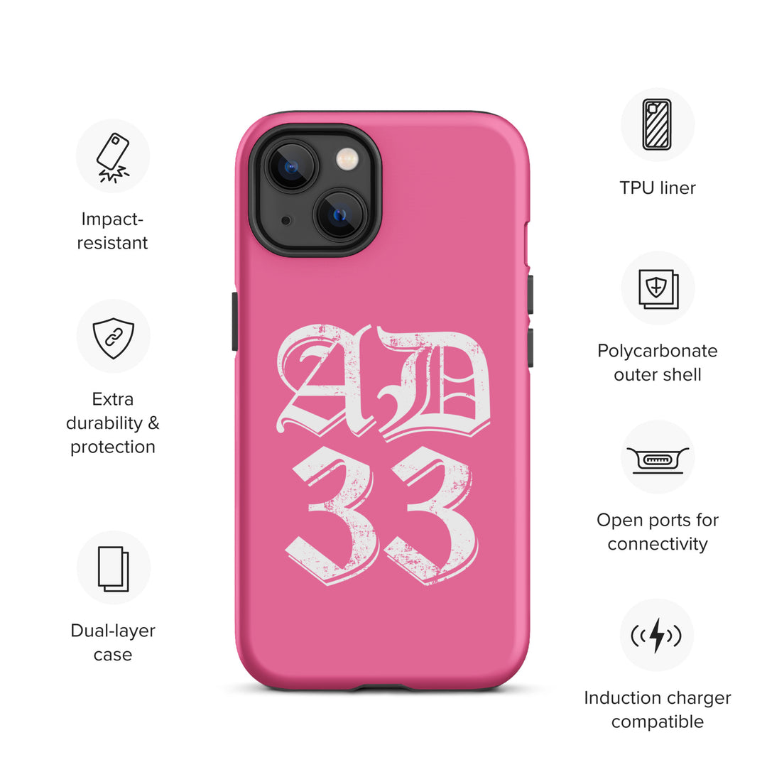 Christian Phone Case AD 33 Old English Pink for iPhone® iPhone® Phone Cases   