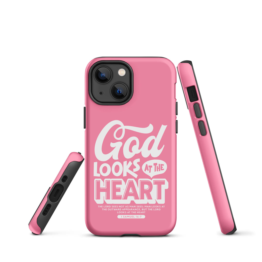 Christian Phone Case God Looks At Heart for iPhone® iPhone® Phone Cases   