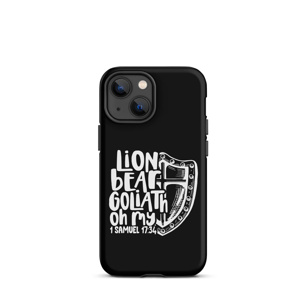 Christian Phone Case Lion Bear Goliath Oh My for iPhone® iPhone® Phone Cases Matte iPhone 13 mini 