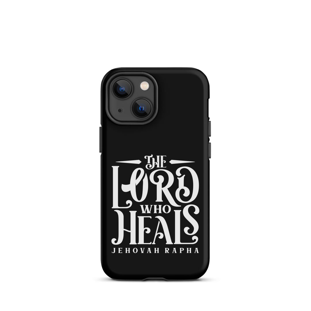 Christian Phone Case The Lord Who Heals Black for iPhone® iPhone® Phone Cases Matte iPhone 13 mini 