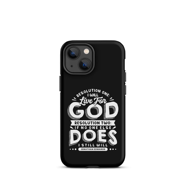 Christian Phone Case Live For God Black for iPhone® iPhone® Phone Cases Matte iPhone 13 mini 