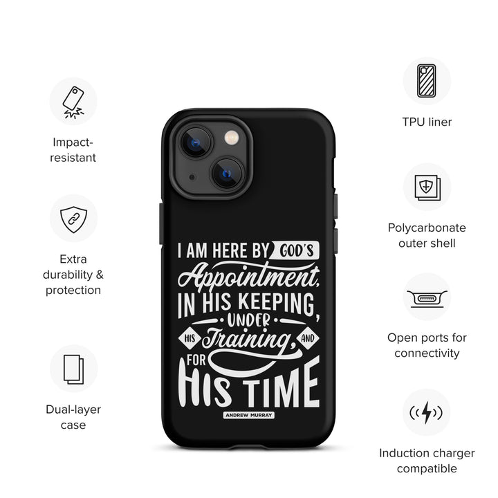 Christian Phone Case His Time Black for iPhone® iPhone® Phone Cases   