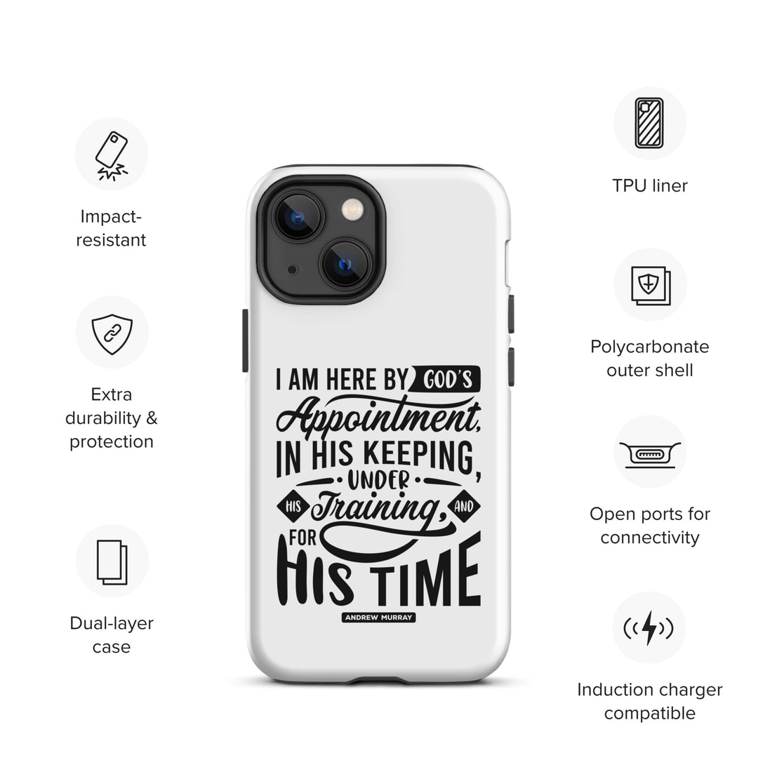 Christian Phone Case His Time White for iPhone® iPhone® Phone Cases   