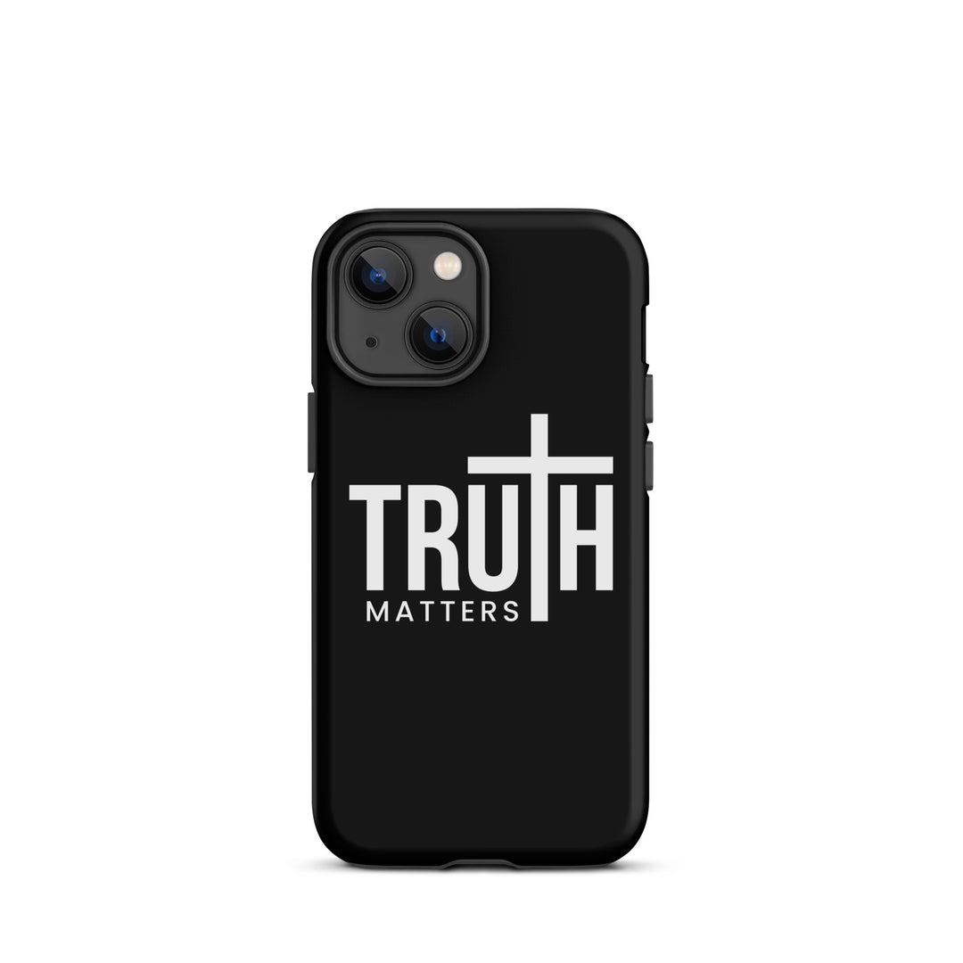 Christian Phone Case Truth Matters Black for iPhone® iPhone® Phone Cases Matte iPhone 13 mini 