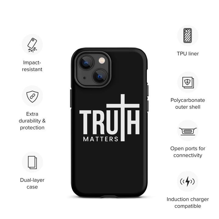 Christian Phone Case Truth Matters Black for iPhone® iPhone® Phone Cases   