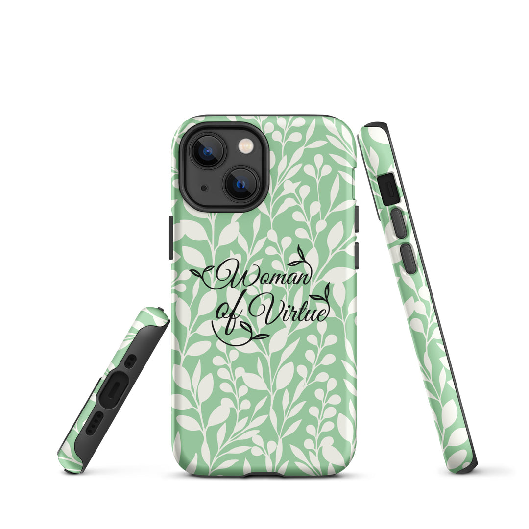 Christian Phone Case Woman of Virtue Green for iPhone® iPhone® Phone Cases   