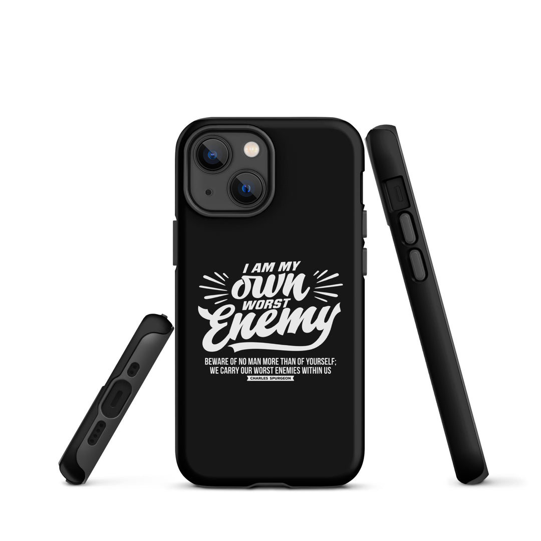 Christian Phone Case Worst Enemy Black for iPhone® iPhone® Phone Cases   