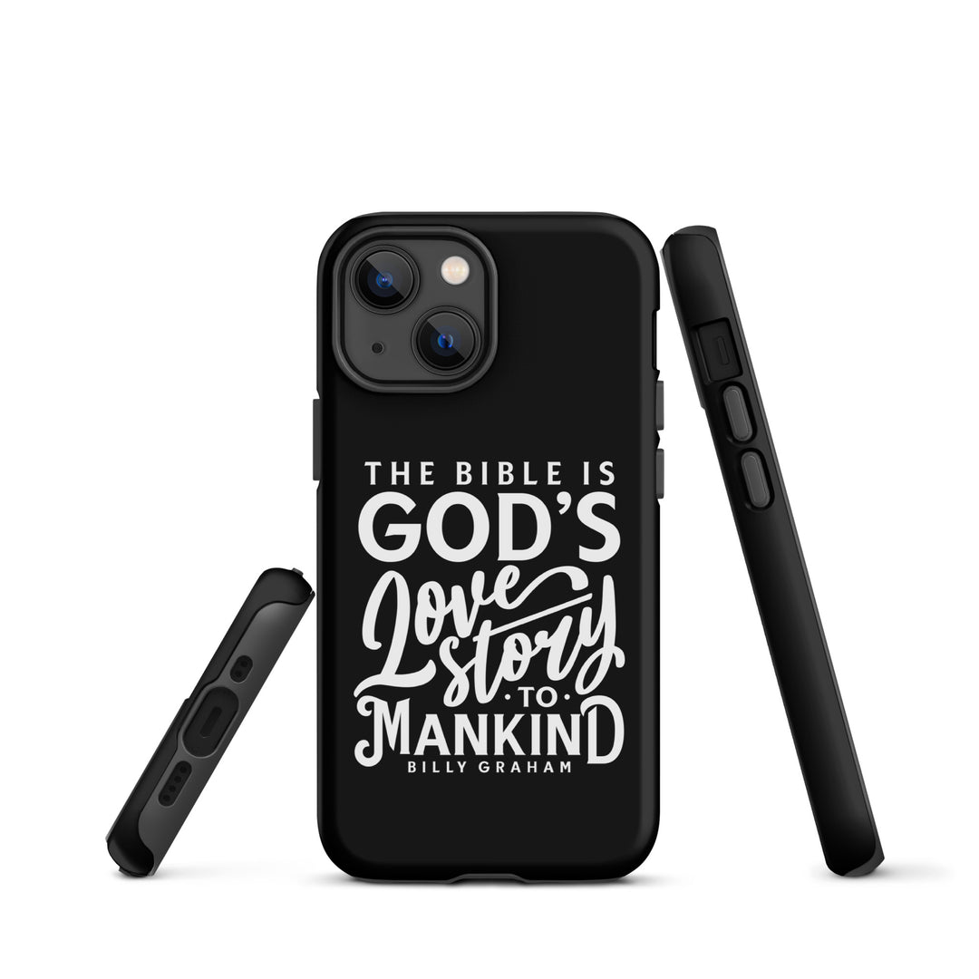 Christian Phone Case God's Love Story Black for iPhone® iPhone® Phone Cases   