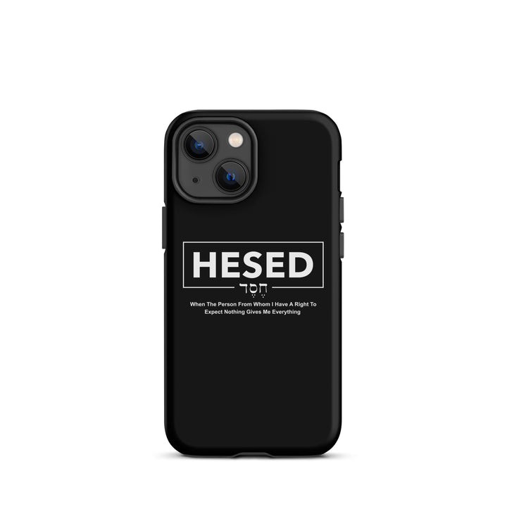 Christian Phone Case Hesed Everything Black for iPhone® iPhone® Phone Cases   