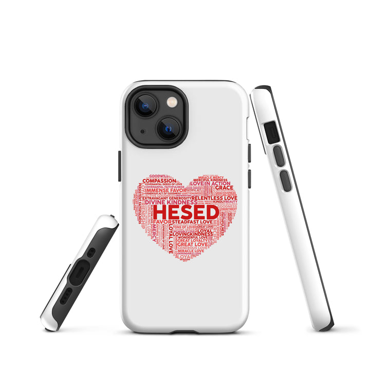 Christian Phone Case Hesed Heart White for iPhone® iPhone® Phone Cases   